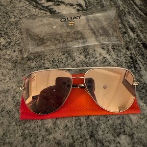 Quay Australia | Quay x Desi Mirrored Aviator Sunglasses